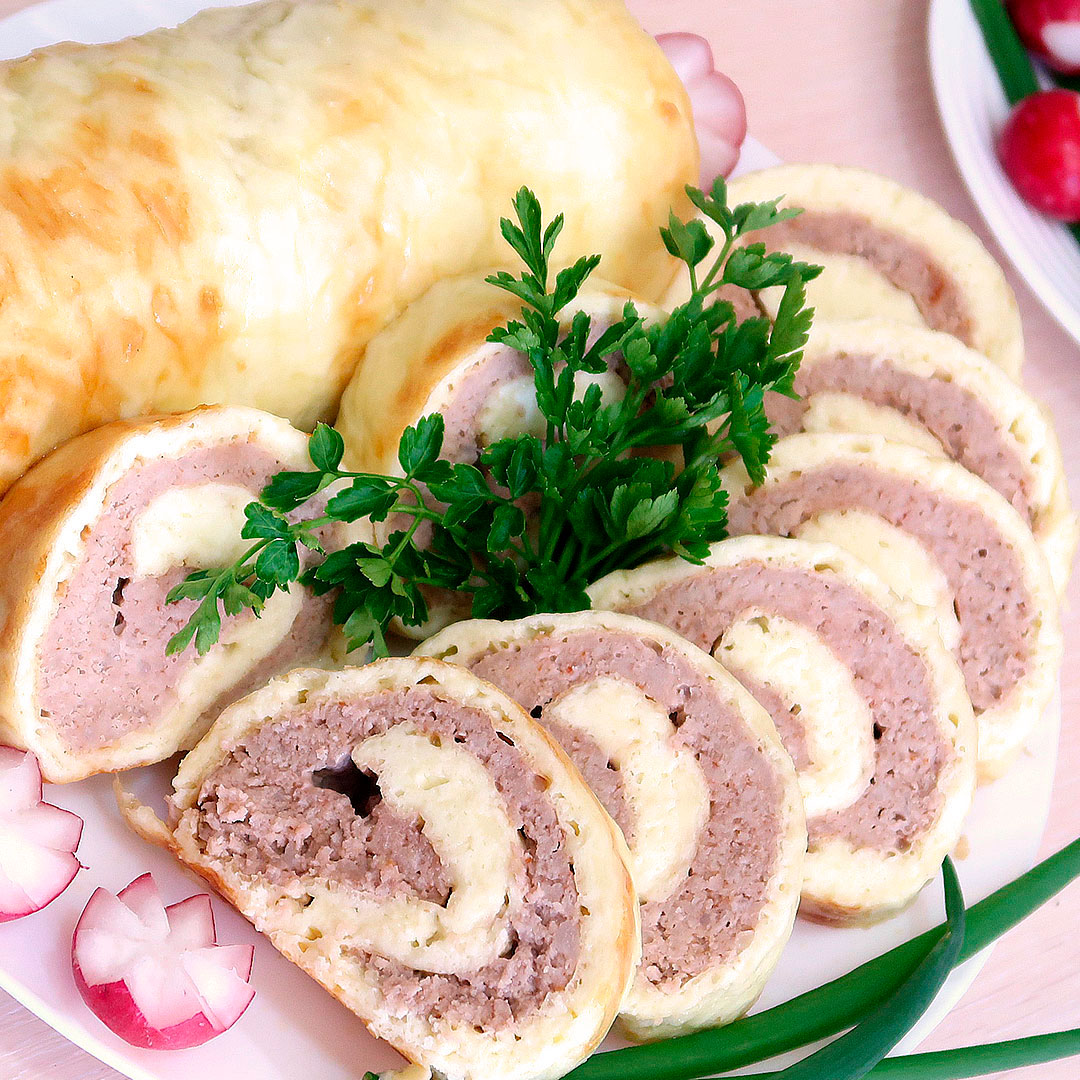 Рулетики из мяса с начинкой в духовке рецепт с фото пошагово