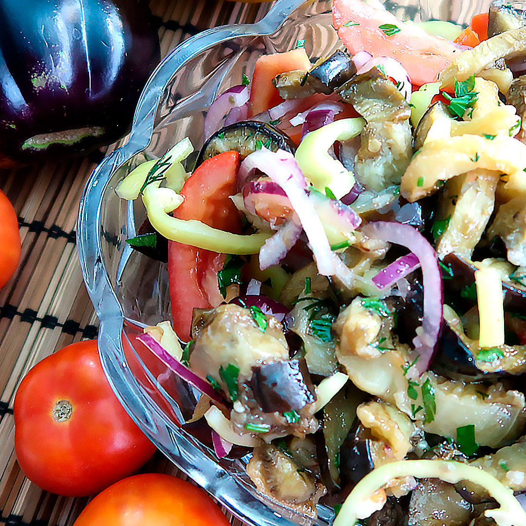 Овощной салат с баклажанами - Простые рецепты